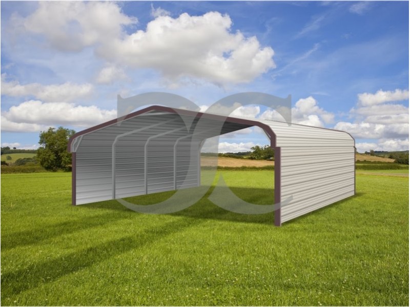 Carport | Regular Roof | 20W x 21L x 6H | Both Sides Closed Carport | Regular Roof | 20W x 21L x 6H | Both Sides Closed