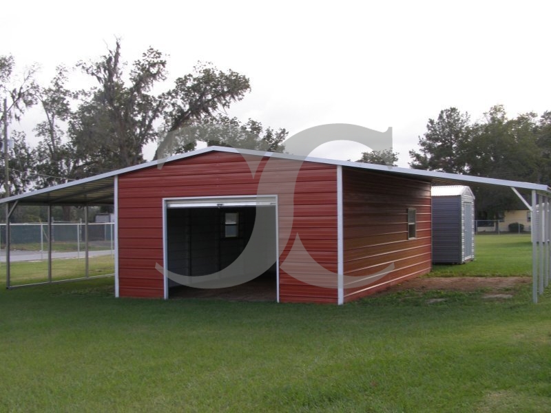Metal Barn Shed | Boxed Eave Roof | 42W x 26L x 8H | Lean-tos Metal Barn Shed | Boxed Eave Roof | 42W x 26L x 8H | Lean-tos