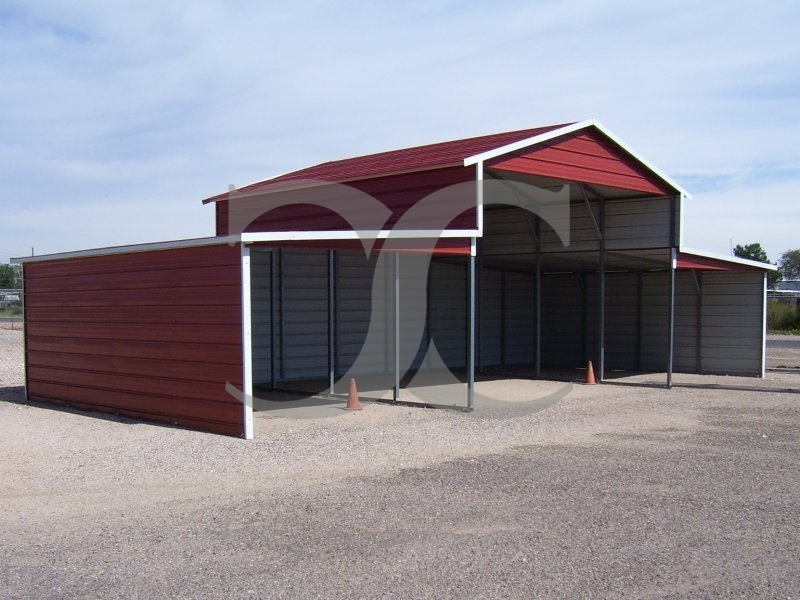 Metal Barn | Boxed Eave Roof | 44W x 21L x 12H | Metal Shelter Metal Barn | Boxed Eave Roof | 44W x 21L x 12H | Metal Shelter