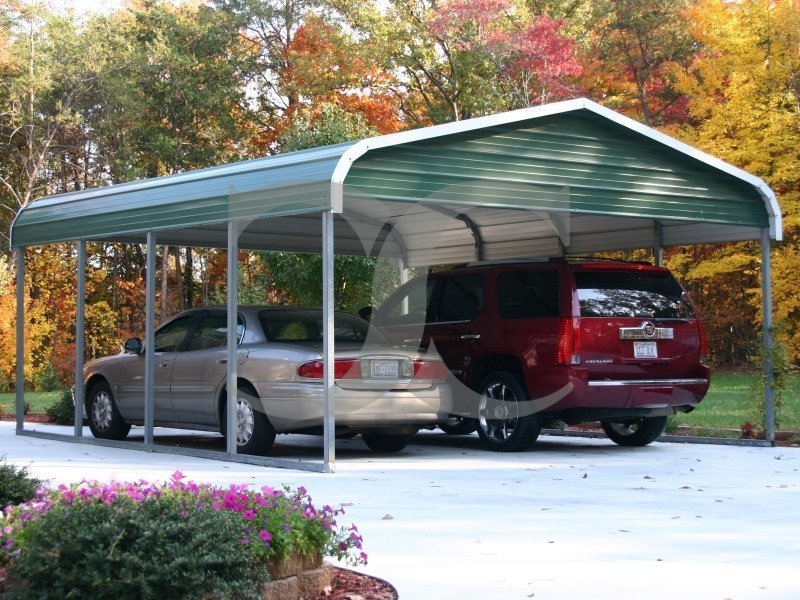 Carport | Regular Roof | 18W x 21L x 7H | 2 Gables Carport | Regular Roof | 18W x 21L x 7H | 2 Gables