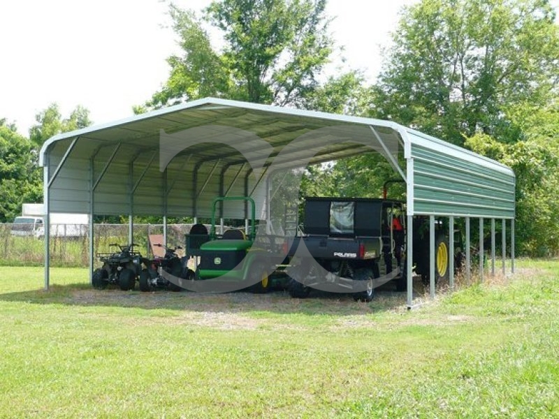Carport | Regular Roof | 24W x 36L x 8H | 2 Panels Carport | Regular Roof | 24W x 36L x 8H | 2 Panels
