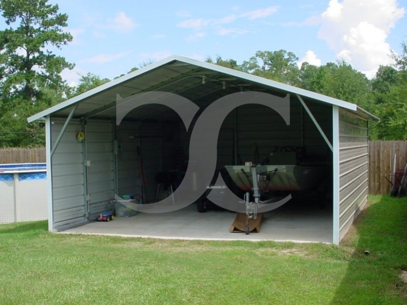Carport | Boxed Eave Roof | 18W x 21L x 7H Carport | Boxed Eave Roof | 18W x 21L x 7H