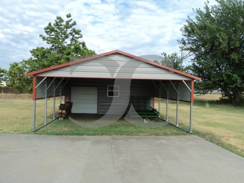 Carport | Regular Roof | 20W x 26L x 7H Utility Carport Combo Carport | Regular Roof | 20W x 26L x 7H Utility Carport Combo