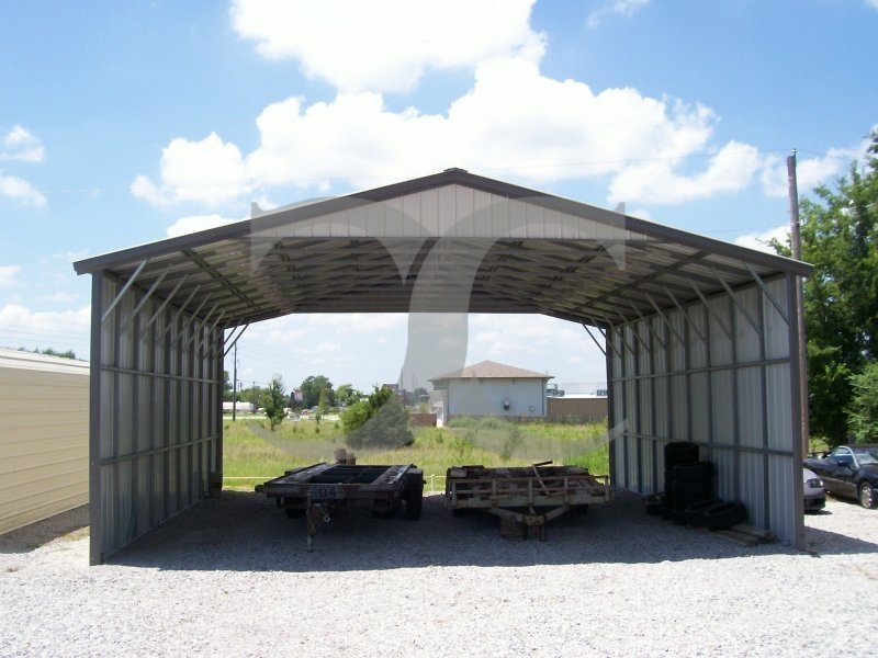 Carport | Vertical Roof | 30W x 36L x 12H | Triple-Wide Carport | Vertical Roof | 30W x 36L x 12H | Triple-Wide