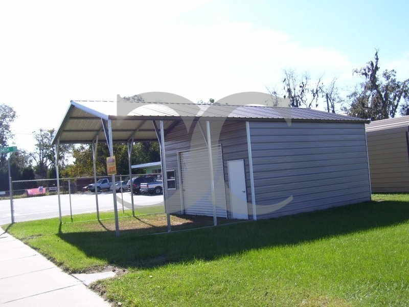 Carport | Vertical Roof | 18W x 31L x 10H Utility Carport | Vertical Roof | 18W x 31L x 10H Utility