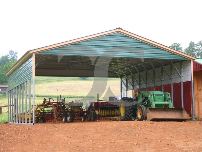 Carport | Vertical Roof | 30W x 36L x 8H | Triple-Wide Carport | Vertical Roof | 30W x 36L x 8H | Triple-Wide