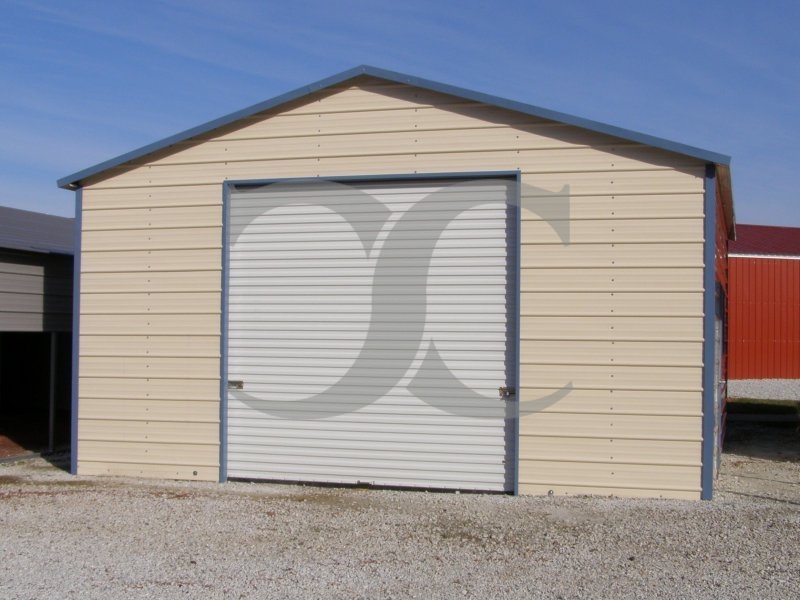 Garage | Boxed Eave Roof | 20W x 21L x 10H | Enclosed Garage Garage | Boxed Eave Roof | 20W x 21L x 10H | Enclosed Garage