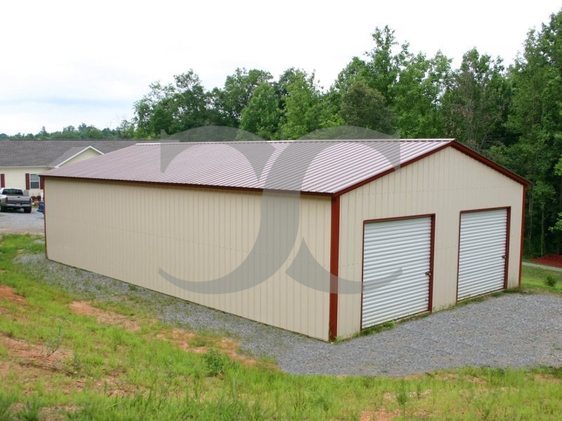 Pre-Fab Metal Building | Vertical Roof | 30W x 51L x 12H | Steel Buildings Pre-Fab Metal Building | Vertical Roof | 30W x 51L x 12H | Steel Buildings
